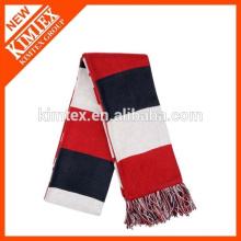 2015 Hot sale colorful men striped knit acrylic scarf